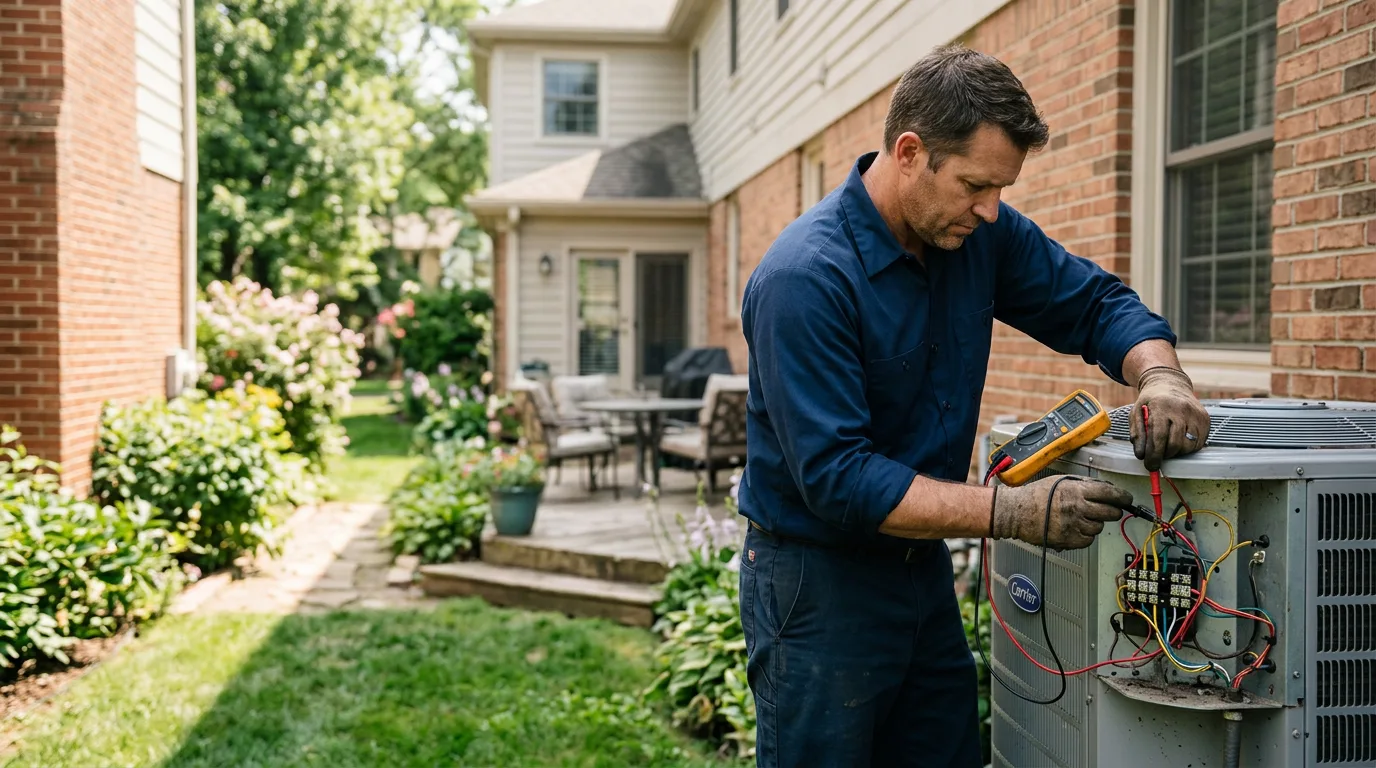 HVAC technician working near Gonzales, LA
